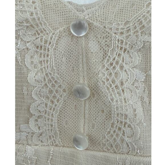 Xhilaration Women's Med Lace Overlay Baby Doll Camisole Dainty Coquette Romantic - Picture 3 of 9